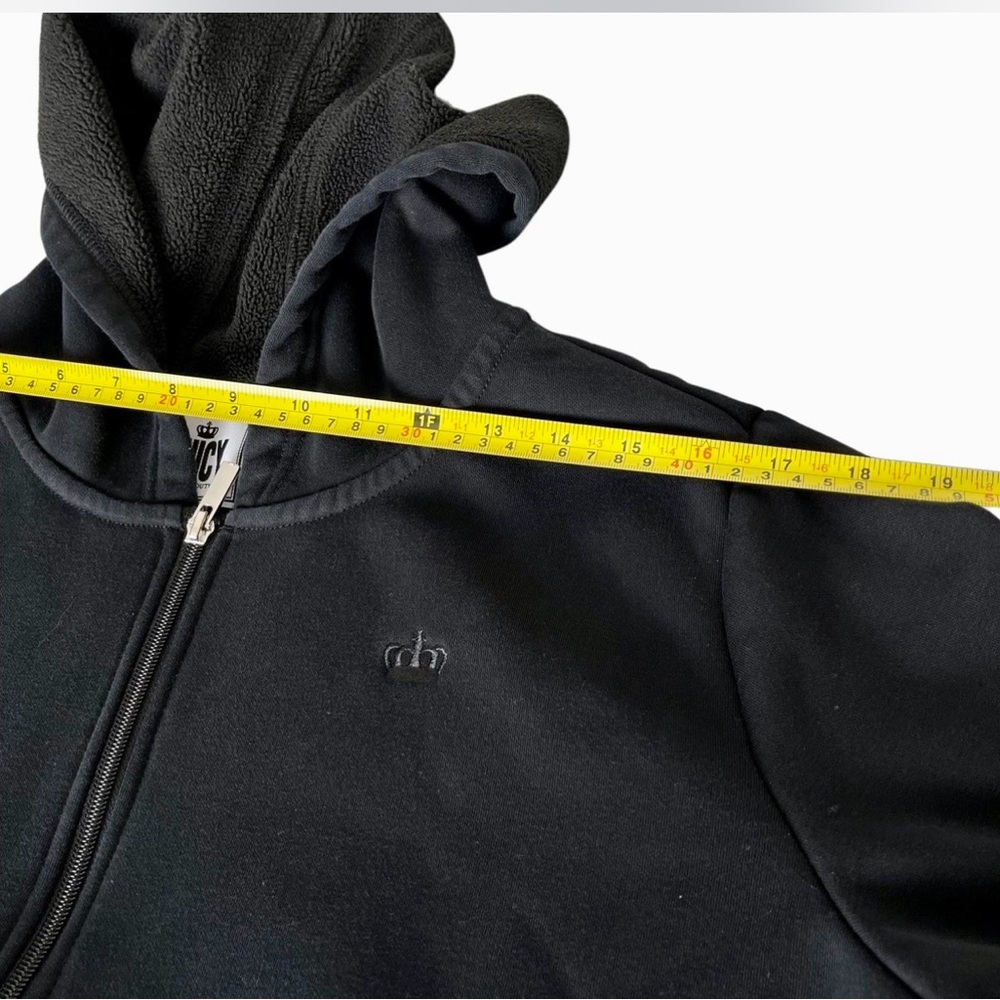 Juicy Couture Jacket Girls XXLarge Black Long‎ Sleeve Full Zip Hooded - Picture 7 of 7